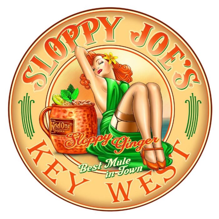 Metal Sign - Sloppy Ginger 14" Round - Item #4421