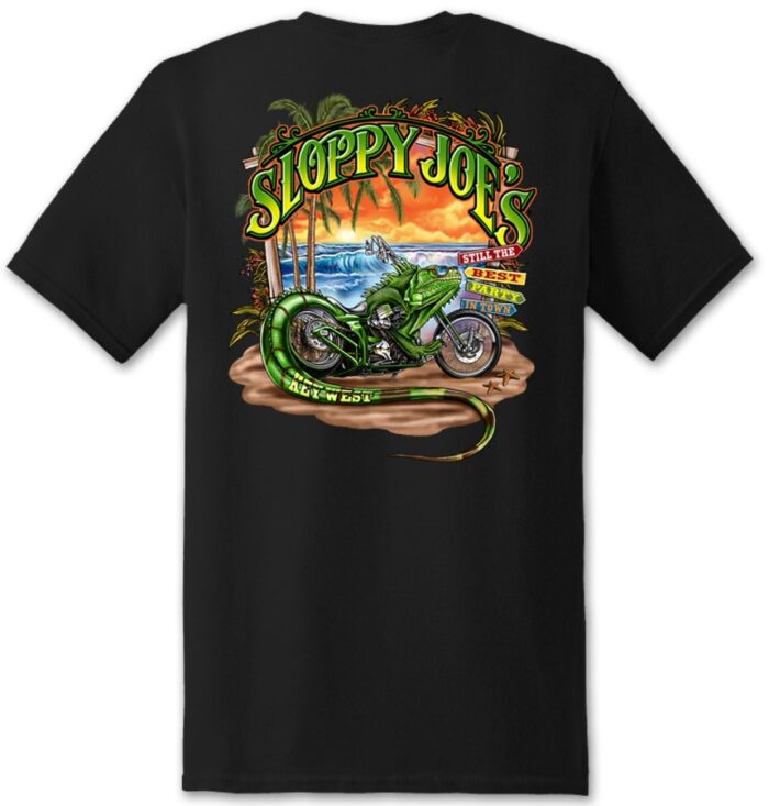 Iguana Biker Men's T-shirt - Image 3