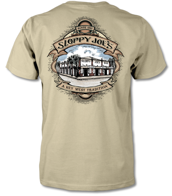 Men's Wood Carved Logo T-shirt - Vegas Gold