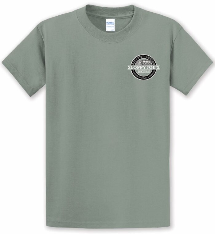 Washed Logo Short Sleeve Sleeve Stone Green - Image 2