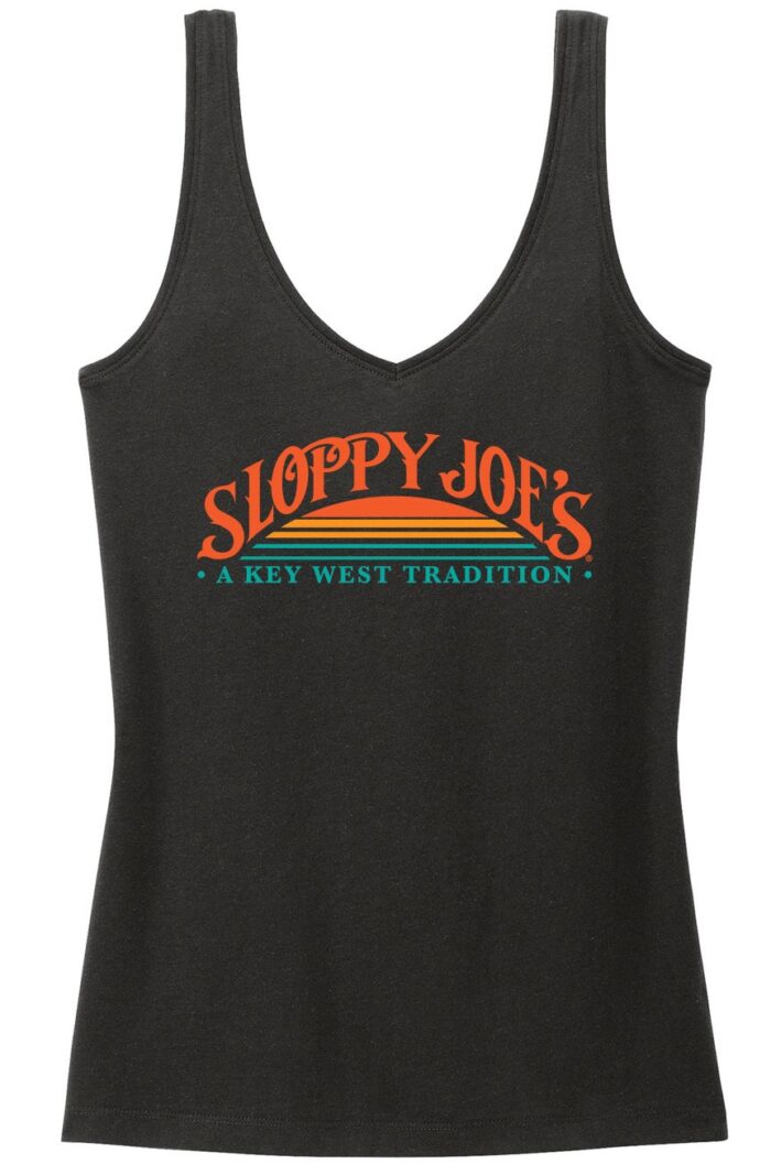 Ladies Sunset Tank Top Black