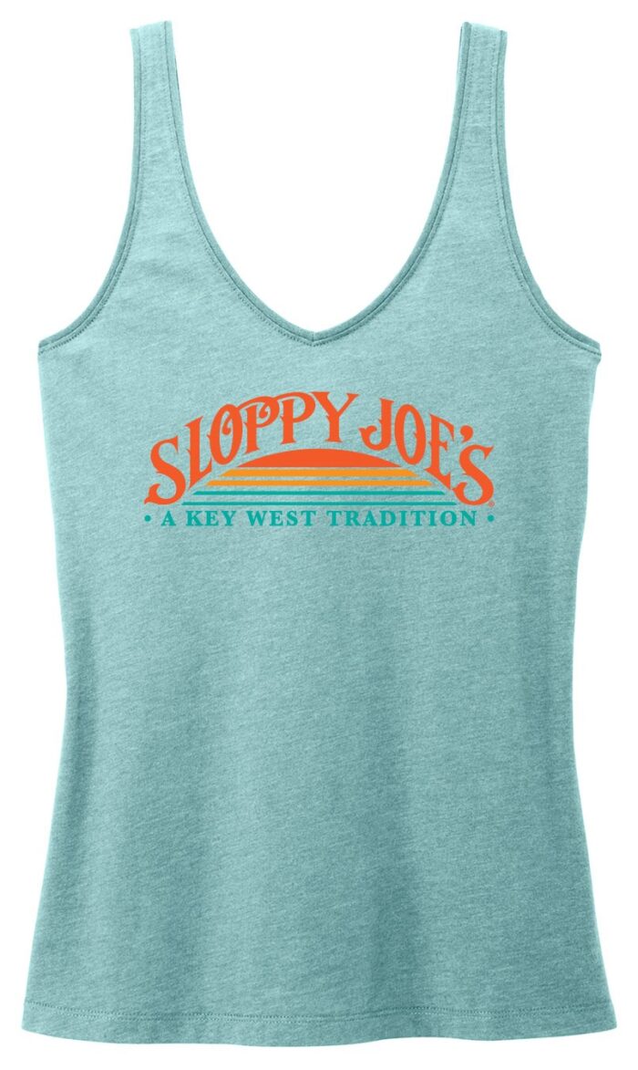 Ladies Sunset Tank Blue